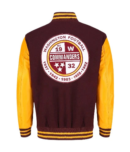 Washington Commanders Varsity Jacket - back view