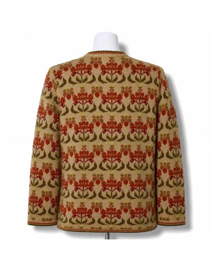 Gilmore Girls S03 Heidi Swedberg Brown Floral Pattern Cardigan - view 3