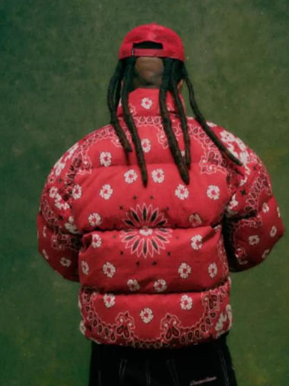 Denim Tears Unveils FW26 Red Puffer Jacket
