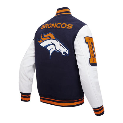 Denver Broncos Mashup Varsity Jacket - side view