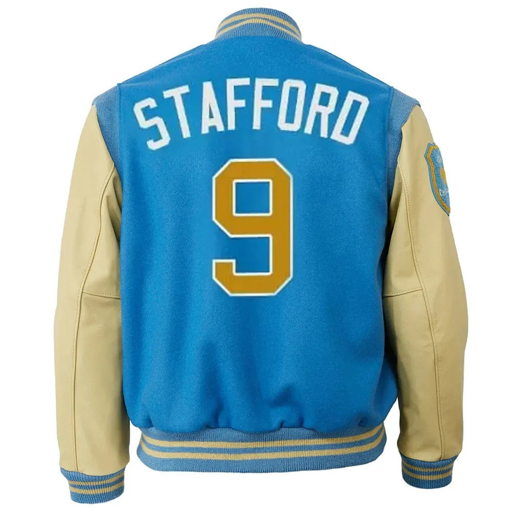 Detroit Lions 9 Matthew Stafford Jacket - back view