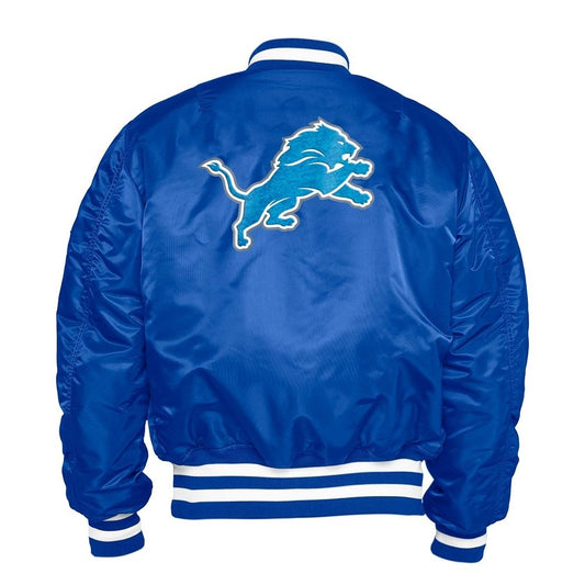 Detroit Lions Ma-1 Bomber Jacket - back view