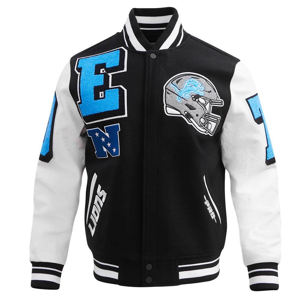 Detroit Lions Mashup Varsity Jacket