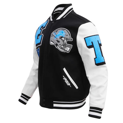 Detroit Lions Mashup Varsity Jacket - back view