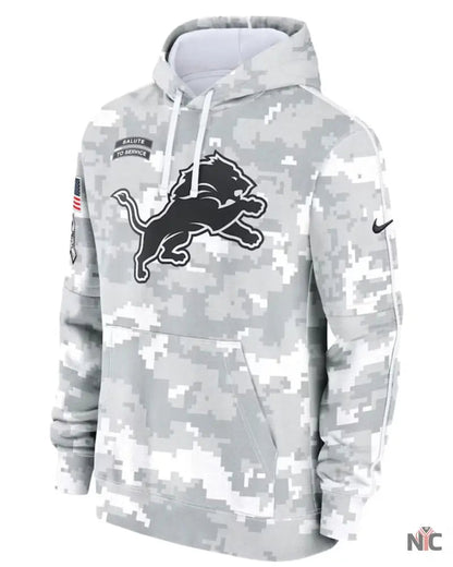 Detroit Lions Salute To Service Camo 2024 Hoodie Clanton Jacket