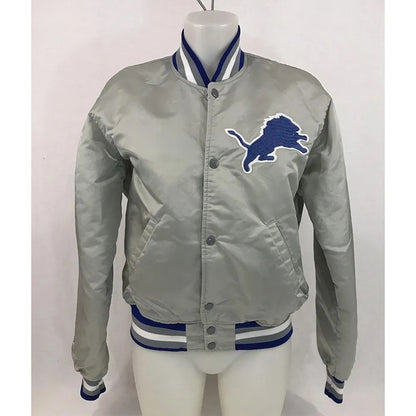 Detroit Lions Satin Jacket - back view