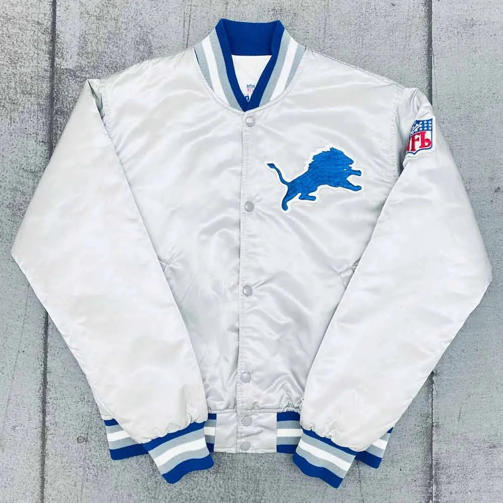 Detroit Lions Satin Jacket - side view
