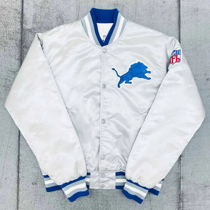 Detroit Lions Satin Jacket - side view