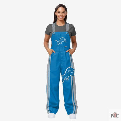 Detroit Lions Team Stripe Bib Overalls Clanton Jacket