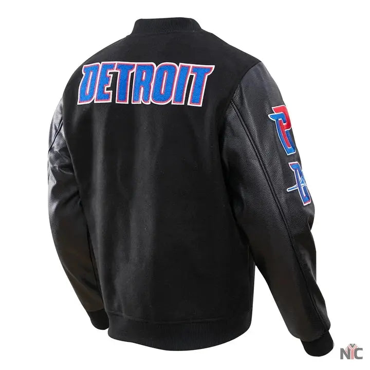 Detroit Pistons Classic Wool Varsity Jacket Clanton Jacket