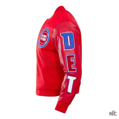 Detroit Pistons Classic Wool Varsity Jacket Clanton Jacket