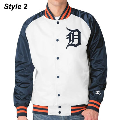 Detroit Tigers Varsity Satin Jacket