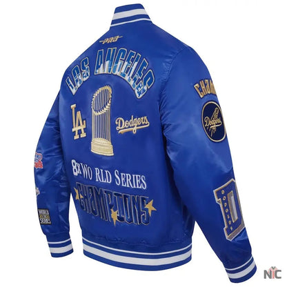 Dodgers 2024 World Series Champions Full-Snap Jacket Clanton Jacket