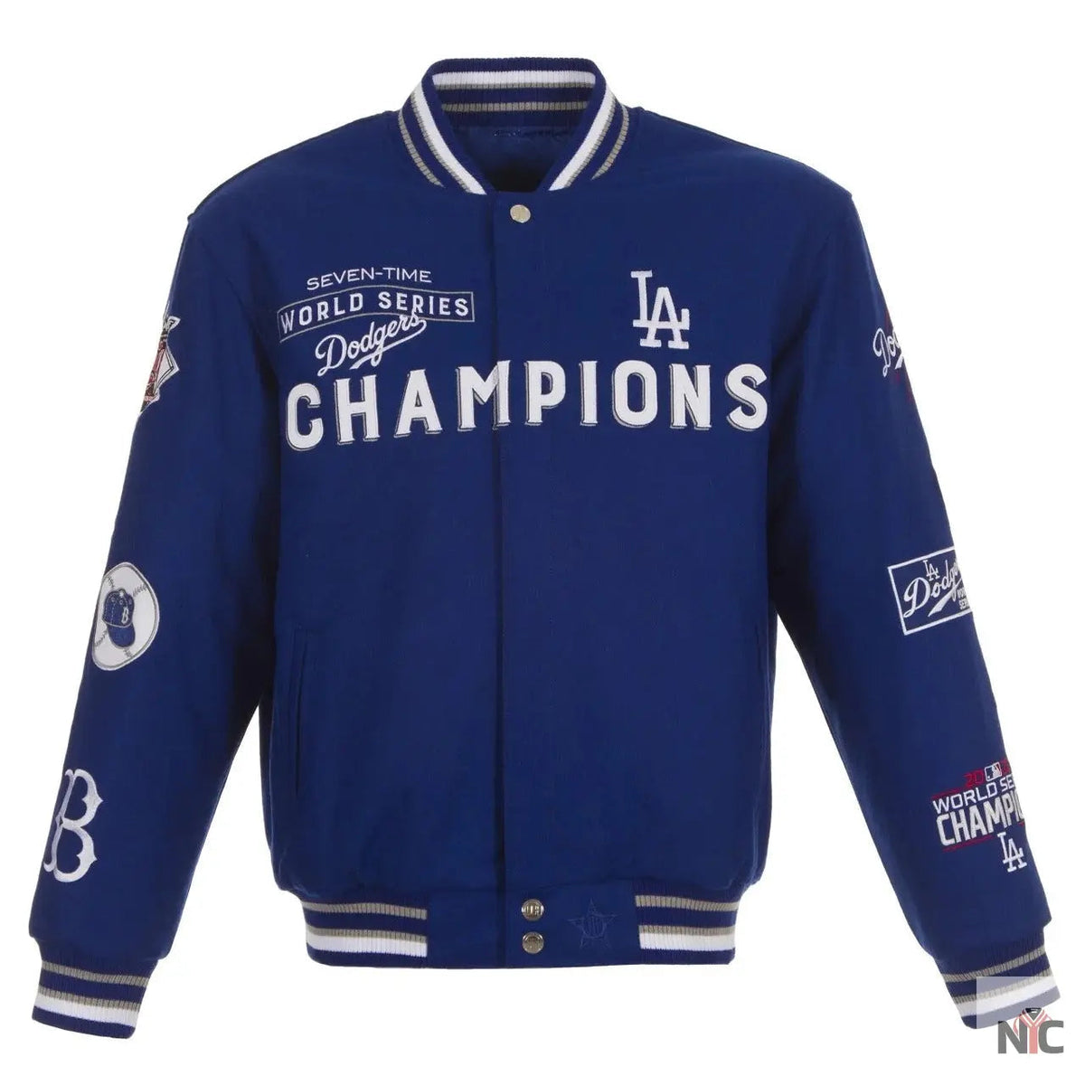 Dodgers Authentic Jh Design Championship Varsity Jacket Clanton Jacket