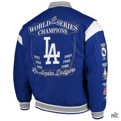 Dodgers Commemorative Championship Varsity Jacket Clanton Jacket