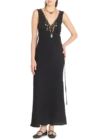 Dutton Ranch 2026 Beth Dutton Black Lace Detail Dress