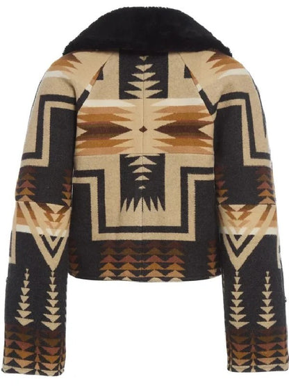 Dutton Ranch S01 Beth Dutton Western Aztec Print Jacket