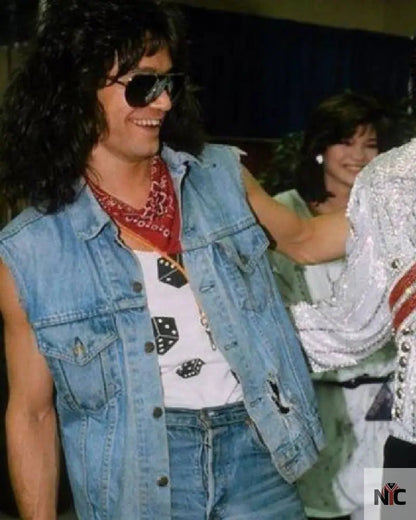 Eddie Van Halen Denim Vest Clanton Jacket