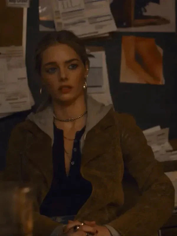 Eenie Meanie Samara Weaving Suede Leather Jacket Clanton Jacket