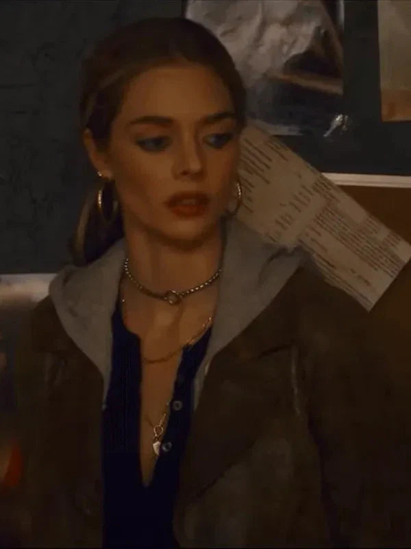 Eenie Meanie Samara Weaving Suede Leather Jacket Clanton Jacket