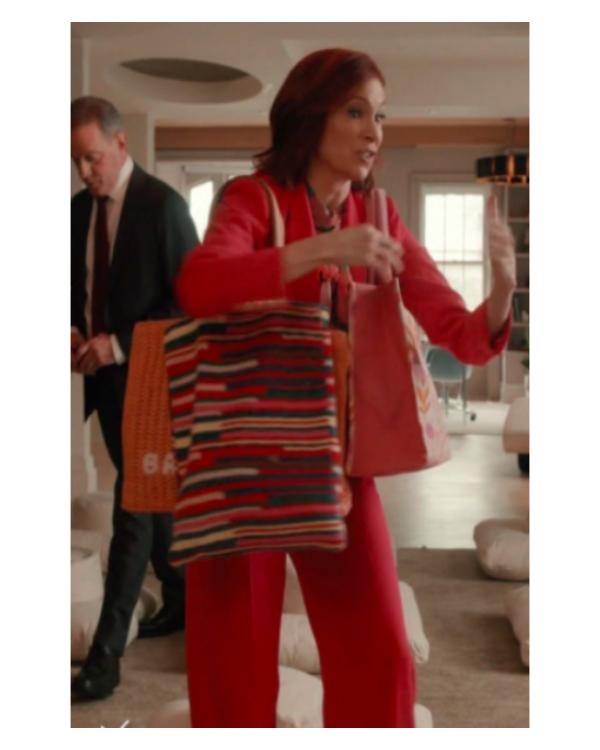 Elsbeth S04 Carrie Preston Crochet Striped Tote Bag