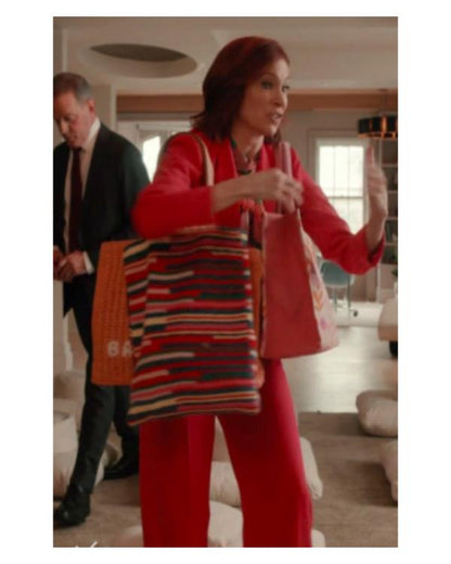 Elsbeth S04 Carrie Preston Crochet Striped Tote Bag