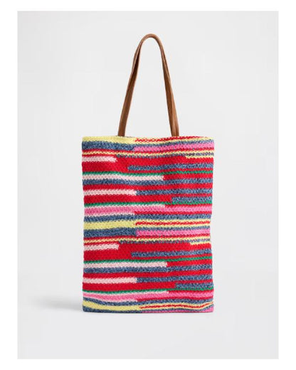 Elsbeth S04 Carrie Preston Crochet Striped Tote Bag - view 2