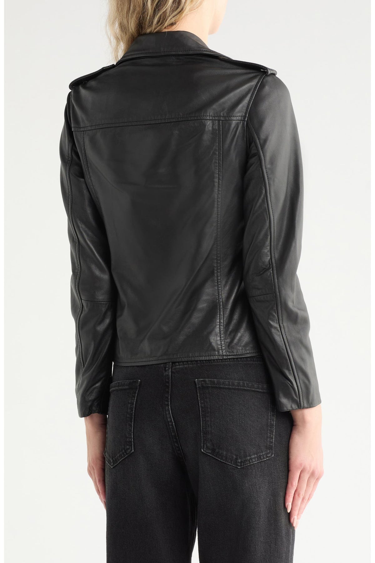 Elva Leather Biker Jacket
