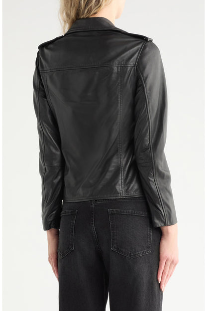 Elva Leather Biker Jacket