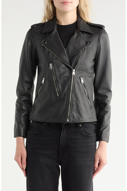 Elva Leather Biker Jacket