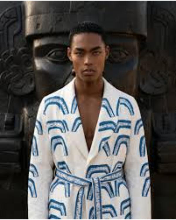 Emily In Paris S06 Samuel Arnold Blue Ancient Print Suit WorthVee