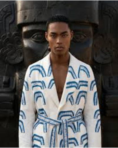 Emily In Paris S06 Samuel Arnold Blue Ancient Print Suit WorthVee