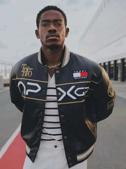 F1 Movie Damson Idris APXGP Varsity Jacket Clanton Jacket
