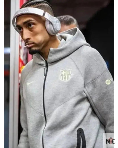 FC Barcelona Tech Fleece Hoodie Clanton Jacket