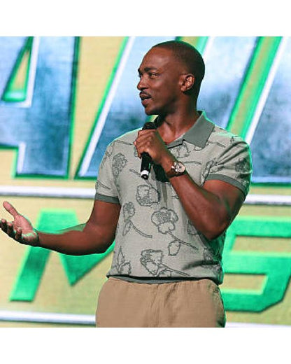 Avengers Doomsday 2026 Anthony Mackie Floral Polo Shirt - view 2
