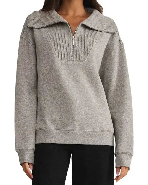 Fixer to Fabulous S07 Jenny Marrs Grey Half Zip Sweatshirt