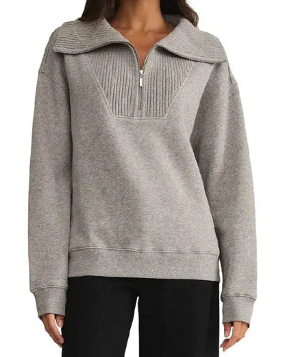 Fixer to Fabulous S07 Jenny Marrs Grey Half Zip Sweatshirt