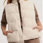 Friends Like Her 2025 Tess Haubrich Cream Puffer Vest