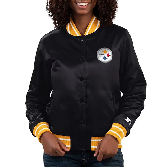 Full Count Pittsburgh Steelers Satin Jacket