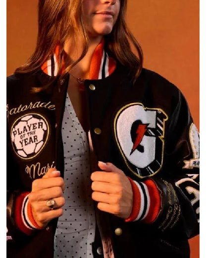 Gatorade Players of the Year 2026 Black Varsity Jacket - front view
