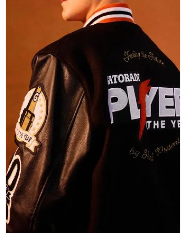 Gatorade Players of the Year 2026 Black Varsity Jacket - side view