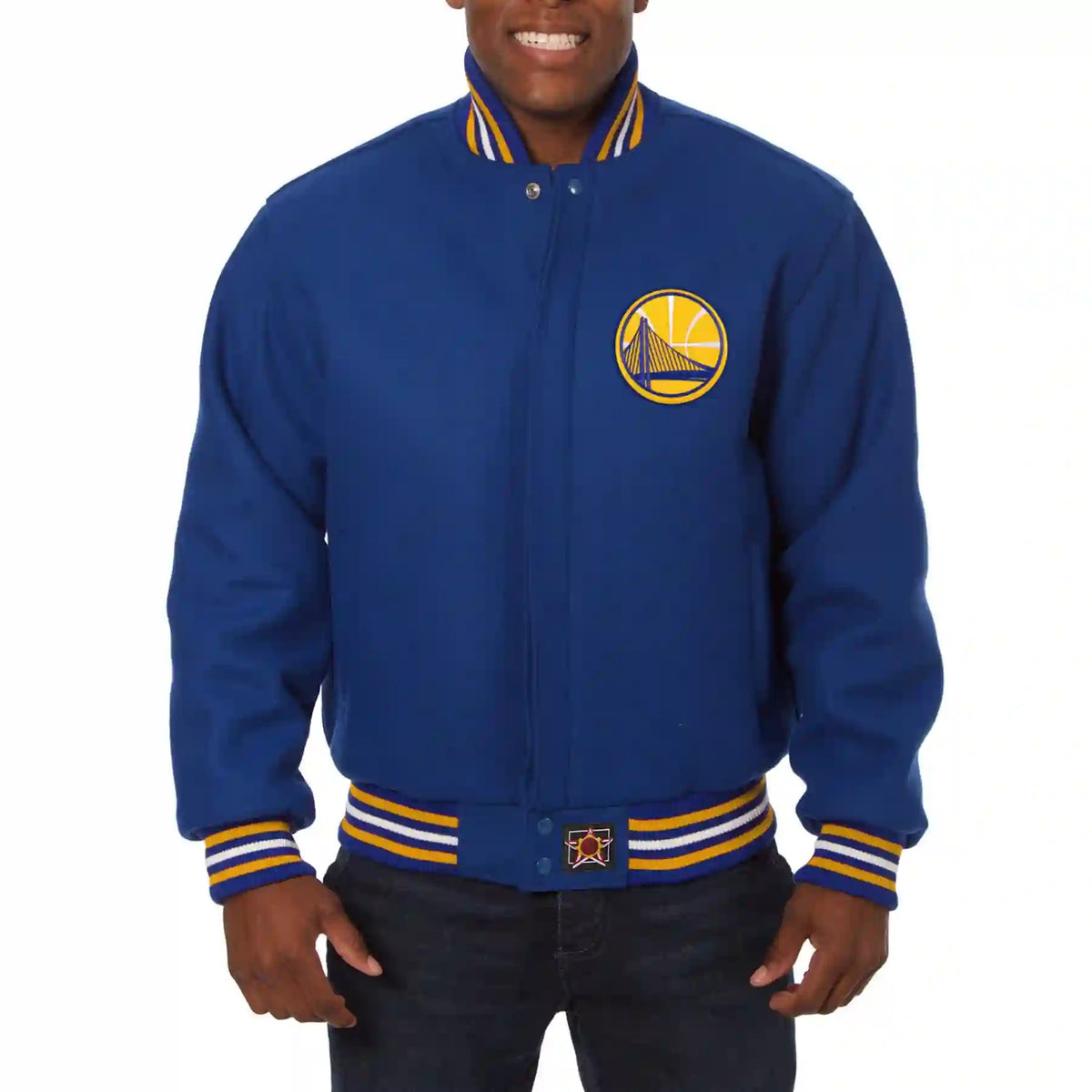 Golden State Warriors Blue Wool Varsity Jacket