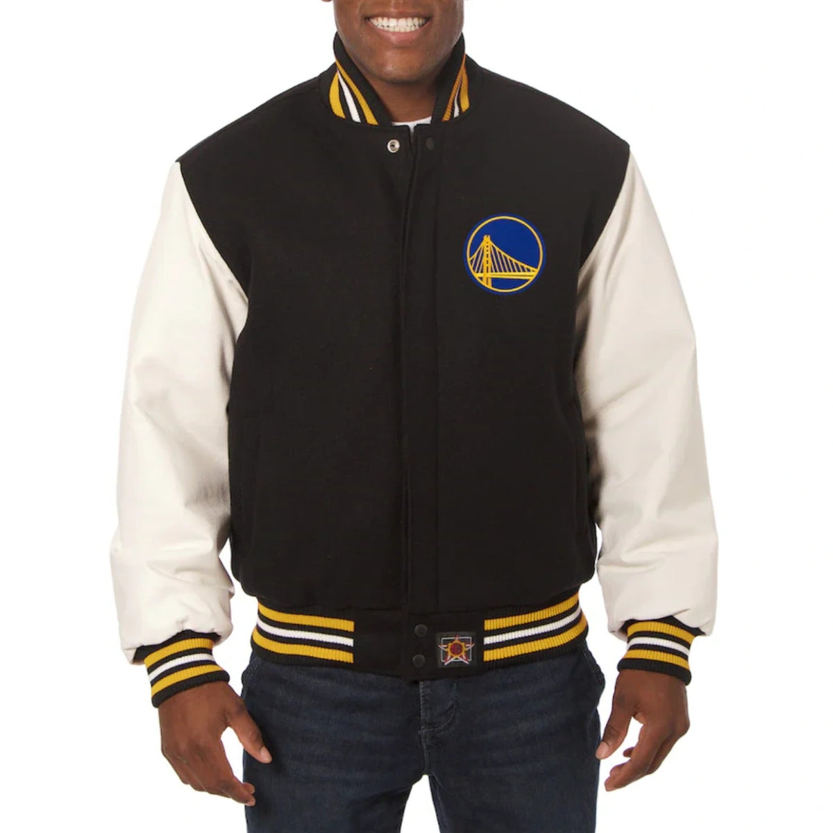 Golden State Warriors Domestic Wool & Leather Varsity Jacket