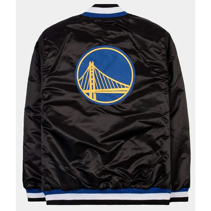 Golden State Warriors Exclusive Black Jacket - back view