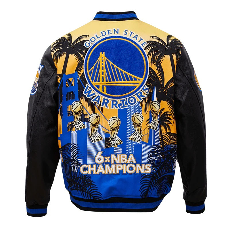 Golden State Warriors Final Champions Varsity Jacket - back view