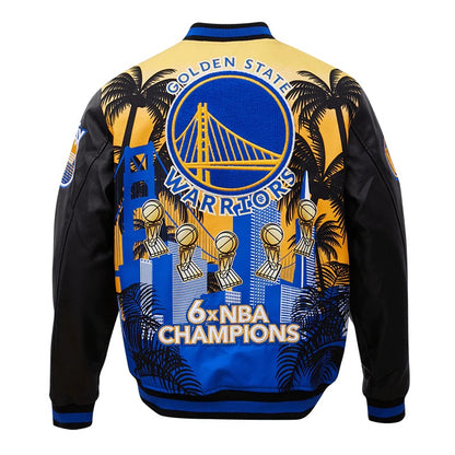 Golden State Warriors Final Champions Varsity Jacket - back view