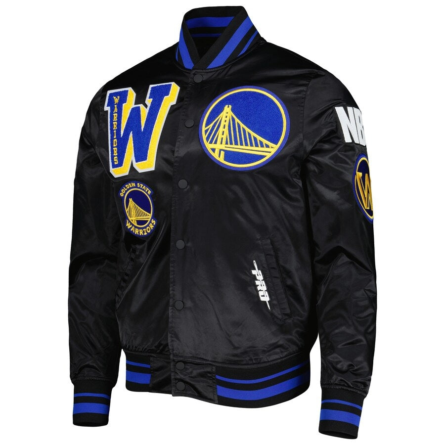 Golden State Warriors Mash Up Capsule Satin Jacket