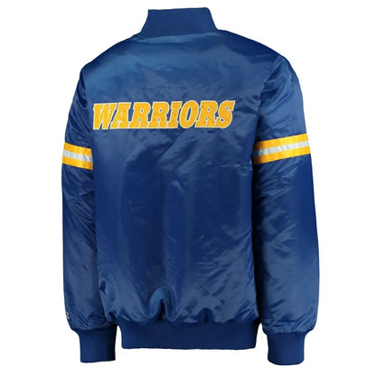 Golden State Warriors Starter Royal Jacket - back view