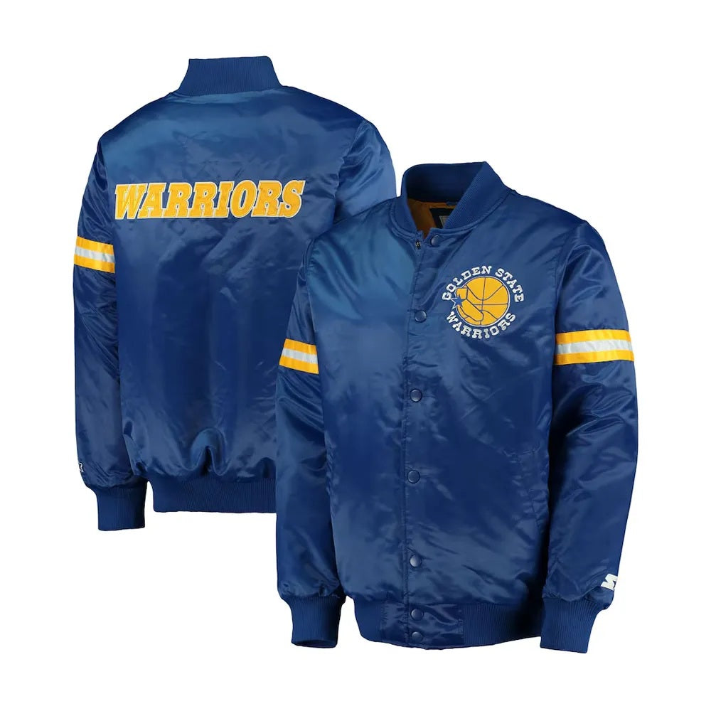 Golden State Warriors Starter Royal Jacket - side view