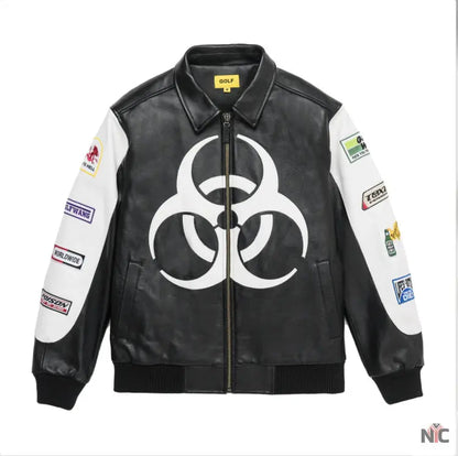 Golf Wang Golf Racing Leather Jacket Clanton Jacket